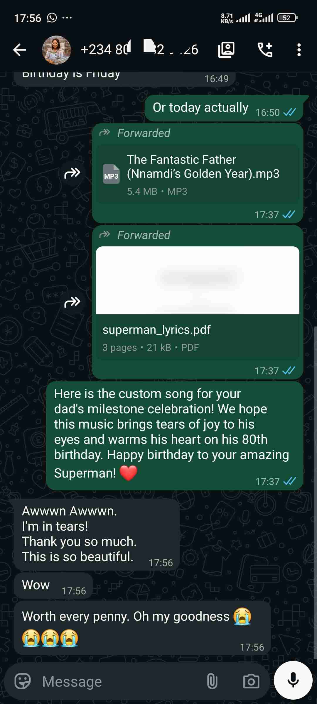 Customer review