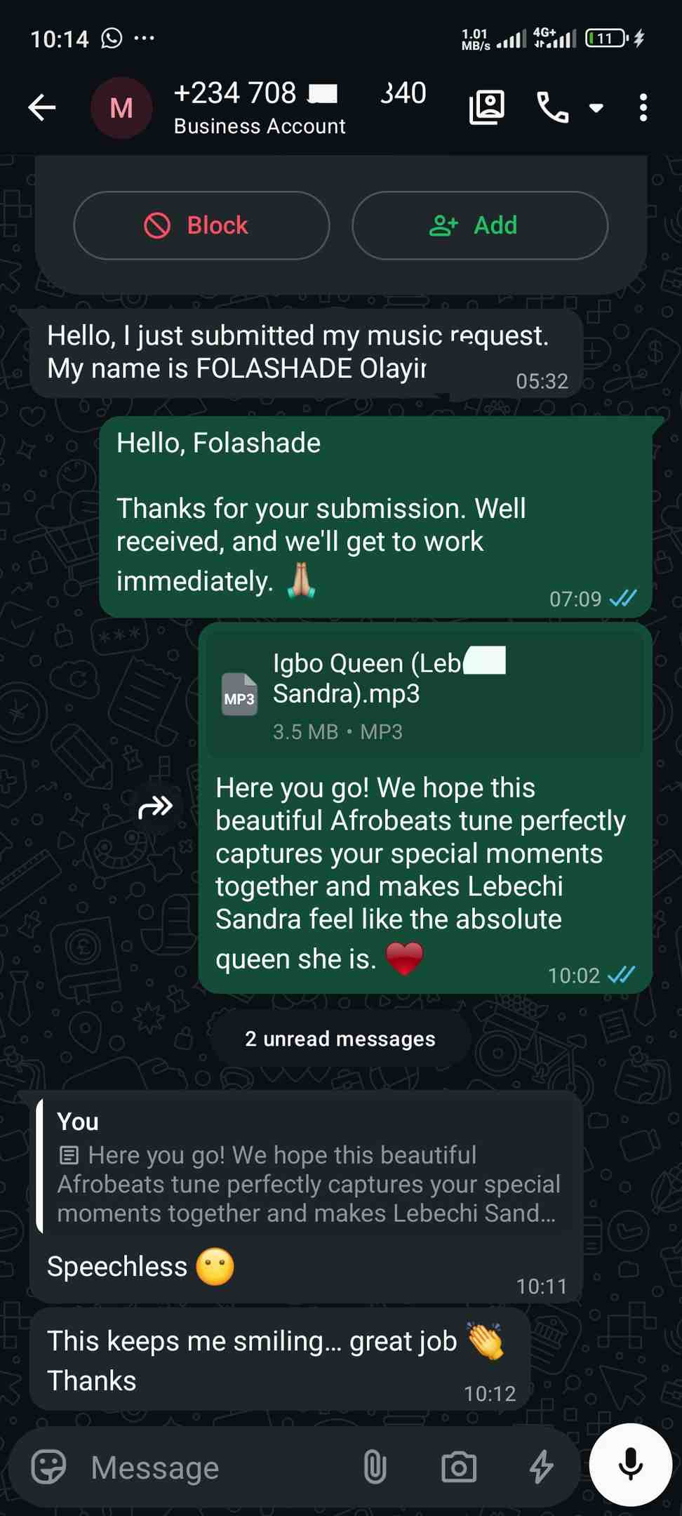 Customer review